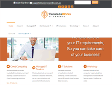 Tablet Screenshot of businessworks.com.au